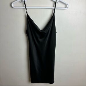 Urban Outfitters Slip Dress Women's Size Medium Black Satin 90s Y2k Goth